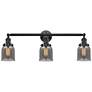 Bell 3 Light 30" LED Bath Light - Oil Rubbed Bronze - Plated Smoke Sha