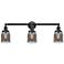 Bell 3 Light 30" LED Bath Light - Oil Rubbed Bronze - Plated Smoke Sha