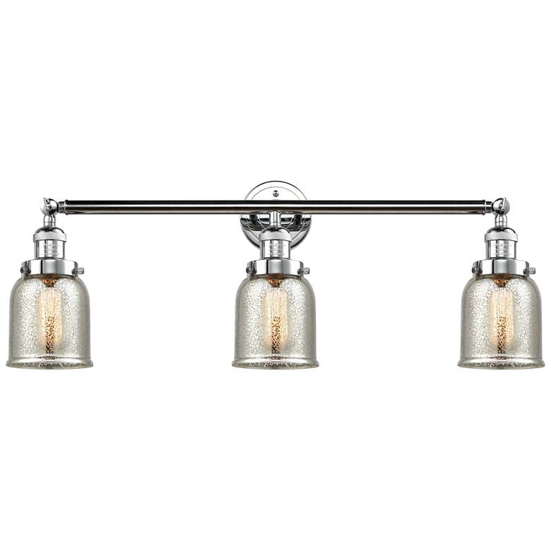 Image 1 Bell 3 Light 30" LED Bath Light - Polished Chrome - Silver Mercury Sha