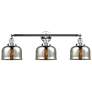 Bell 3 Light 32" Bath Light - Polished Chrome - Silver Plated Mercury