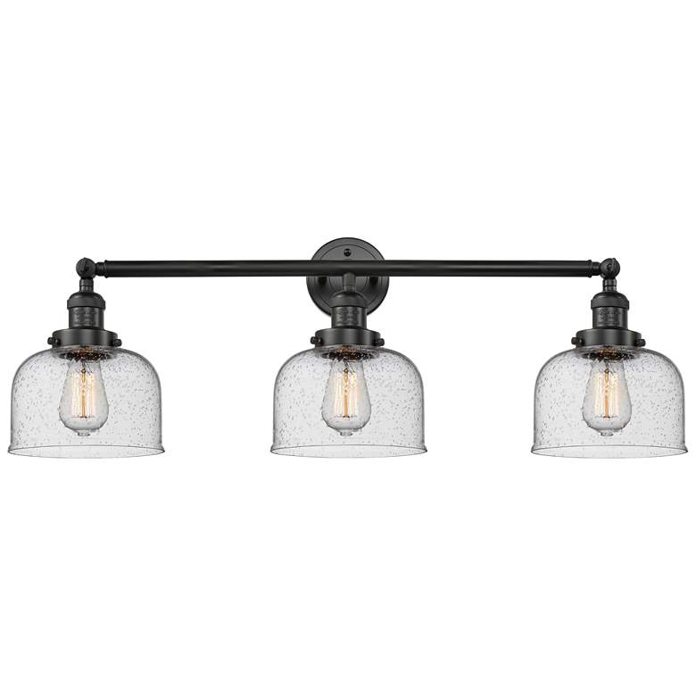 Image 1 Bell 3 Light 32" LED Bath Light - Matte Black - Seedy Shade