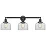 Bell 3 Light 32" LED Bath Light - Oil Rubbed Bronze - Clear Shade