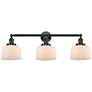 Bell 3 Light 32" LED Bath Light - Oil Rubbed Bronze - Matte White Shad