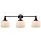 Bell 3 Light 32" LED Bath Light - Oil Rubbed Bronze - Matte White Shad