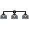 Bell 3 Light 32" LED Bath Light - Oil Rubbed Bronze - Plated Smoke Sha
