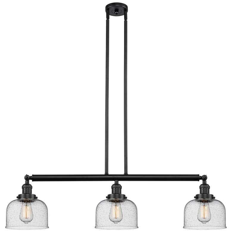 Image 1 Bell 3 Light 41" LED Island Light - Matte Black - Seedy Shade