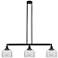 Bell 3 Light 41" LED Island Light - Oil Rubbed Bronze  - Clear Shade