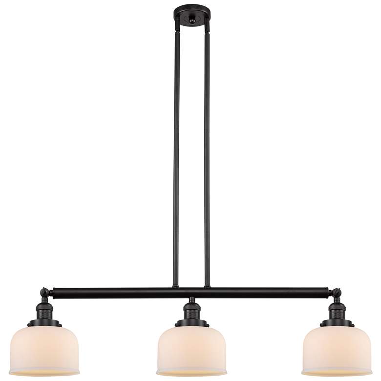 Image 1 Bell 3 Light 41" LED Island Light - Oil Rubbed Bronze - Matte White S