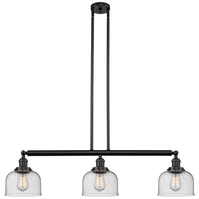 Image 1 Bell 3 Light 41" LED Island Light - Oil Rubbed Bronze - Seedy Shade