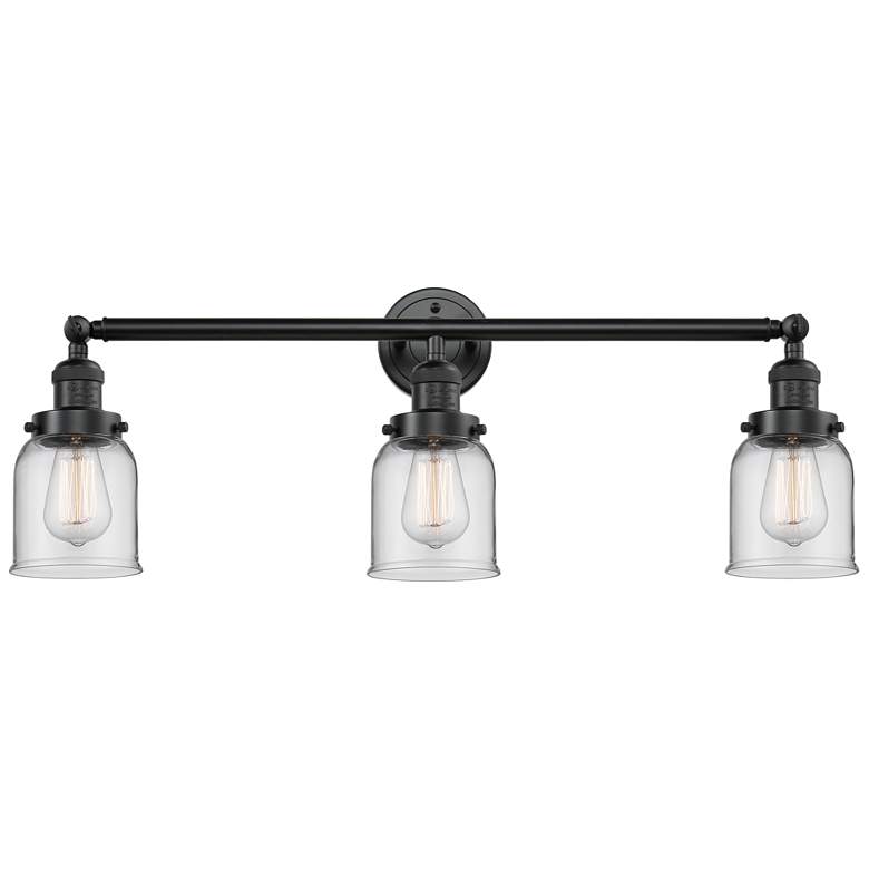 Image 1 Bell 30" 3-Light Oil Rubbed Bronze Bath Light w/ Clear Shade