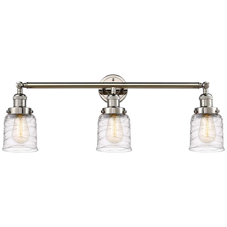 Image 1 Bell 30" Wide Polished Nickel 3-Light Bath Light