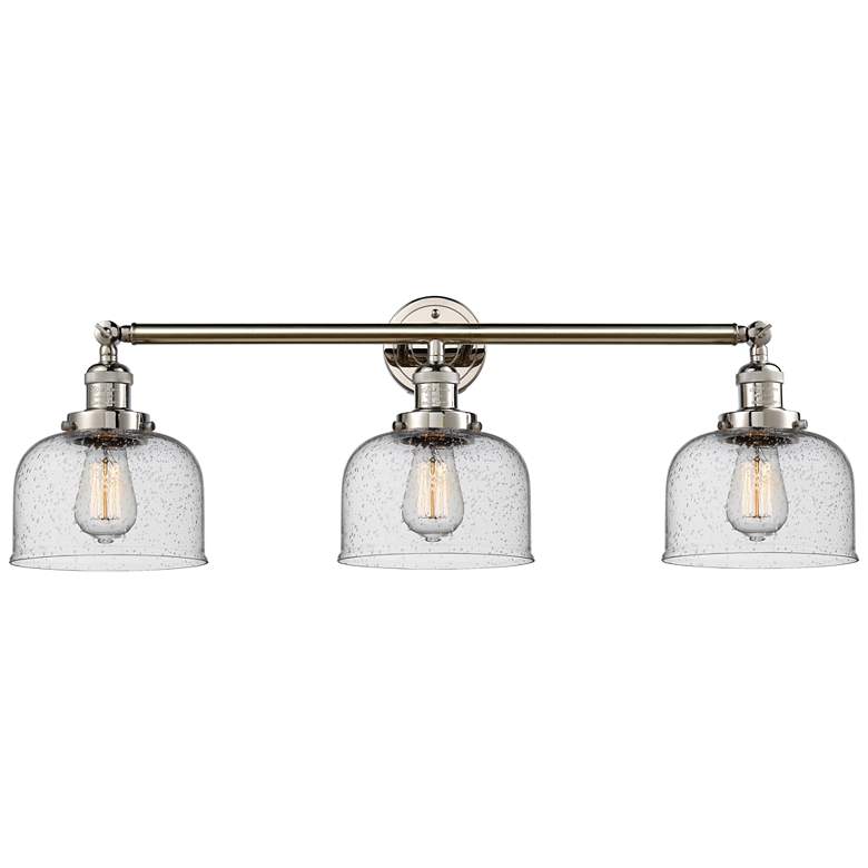Image 1 Bell 32" Polished Nickel 3-Light LED Vanity Bath Light
