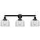 Bell 32" Wide 3 Light Oil Rubbed Bronze Bath Vanity Light w/ Clear Sha