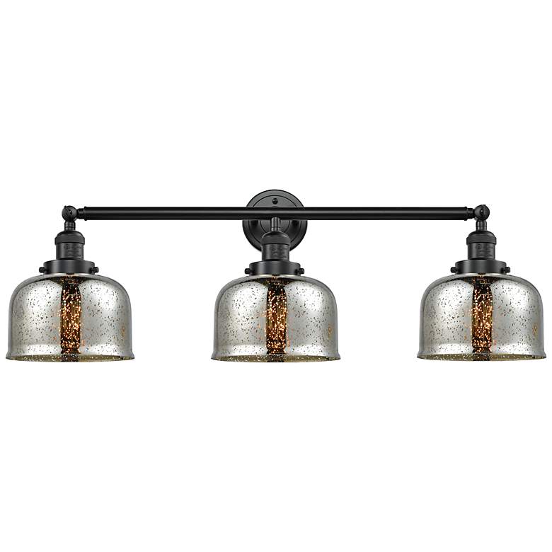 Image 1 Bell 32" Wide Oil-Rubbed Bronze 3-Light LED Bath Light