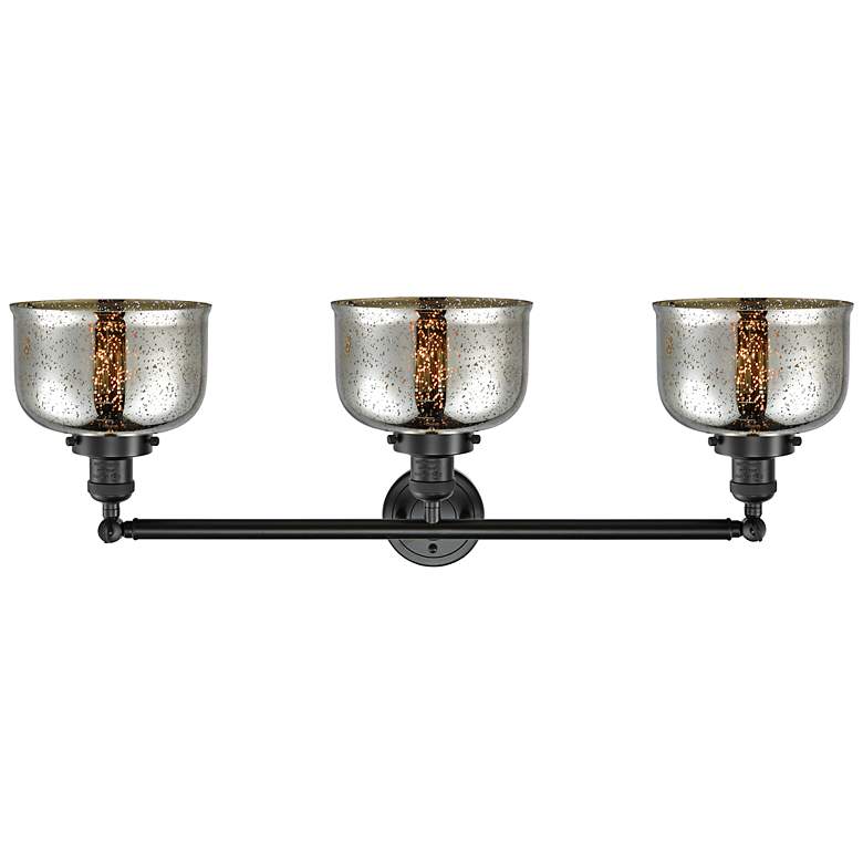 Image 3 Bell 32" Wide Oil-Rubbed Bronze 3-Light LED Bath Light more views