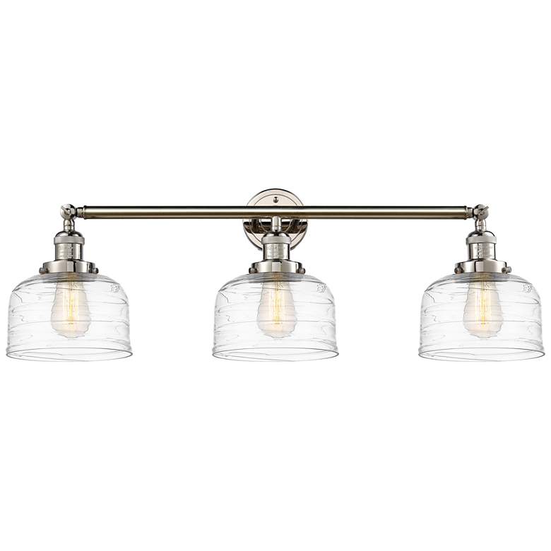 Image 1 Bell 32" Wide Polished Nickel 3-Light Bath Light