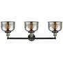 2_Bell 32"W Black and Brass 3-Light LED Bath Light w/ Mercury more views