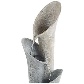 Image4 of Bell 34" High Gray Stone 4-Tier Modern Fountain more views