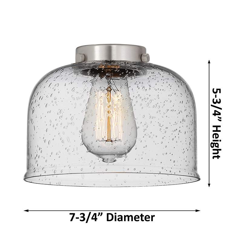 Image 5 Bell 36" Wide 3 Light Brushed Brass Island Light w/ Clear Shade more views