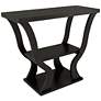 2_Bell 39 1/4" Wide Espresso Wood 2-Shelf Sofa Console Table