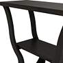 3_Bell 39 1/4" Wide Espresso Wood 2-Shelf Sofa Console Table more views