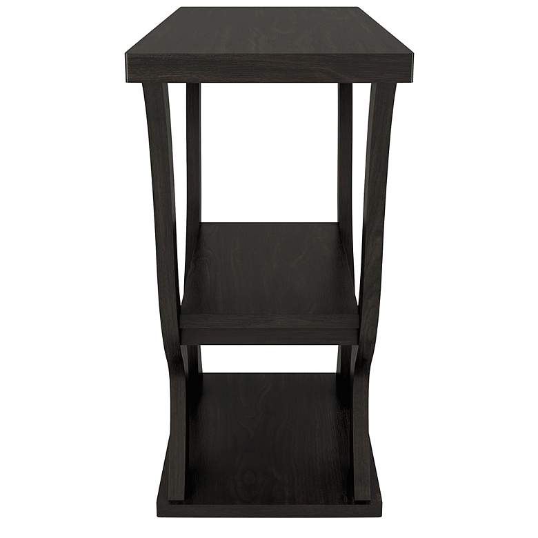 Image 7 Bell 39 1/4" Wide Espresso Wood 2-Shelf Sofa Console Table more views