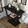 Bell 39 1/4" Wide Espresso Wood 2-Shelf Sofa Console Table