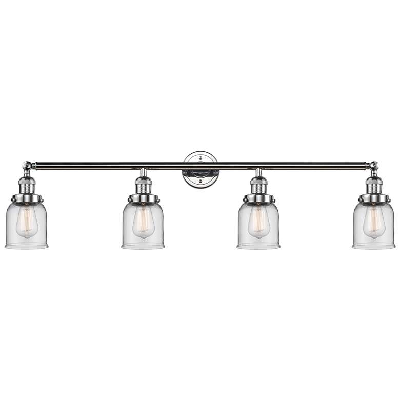 Image 1 Bell 4 Light 42" Bath Light - Polished Chrome - Clear Shade