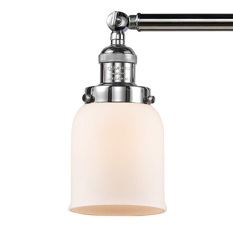 Image 2 Bell 4 Light 42" Bath Light - Polished Chrome - Matte White Shade more views