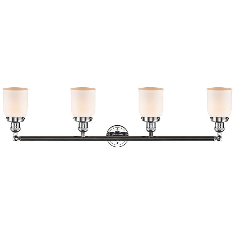 Image 3 Bell 4 Light 42" Bath Light - Polished Chrome - Matte White Shade more views