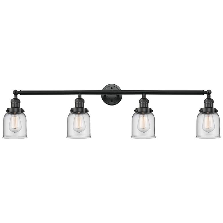 Image 1 Bell 4 Light 42 inch LED Bath Light - Matte Black - Clear Shade