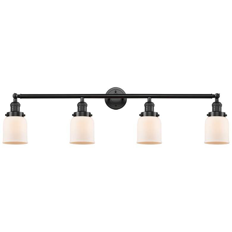 Image 1 Bell 4 Light 42" LED Bath Light - Oil Rubbed Bronze - Matte White Shad
