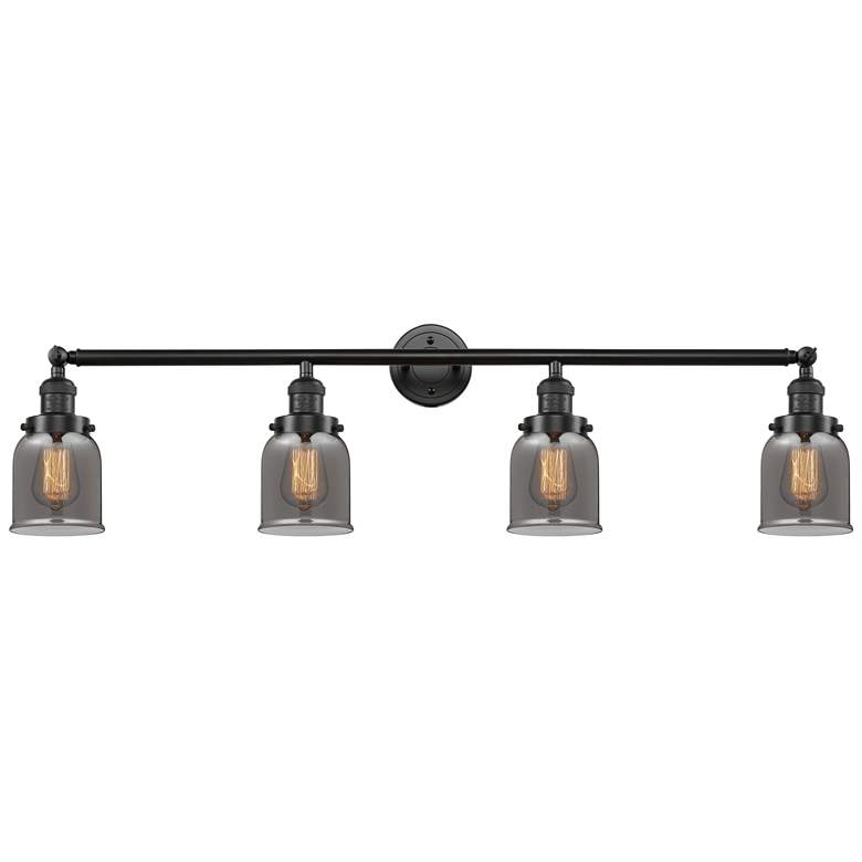 Image 1 Bell 4 Light 42" LED Bath Light - Oil Rubbed Bronze - Plated Smoke Sha