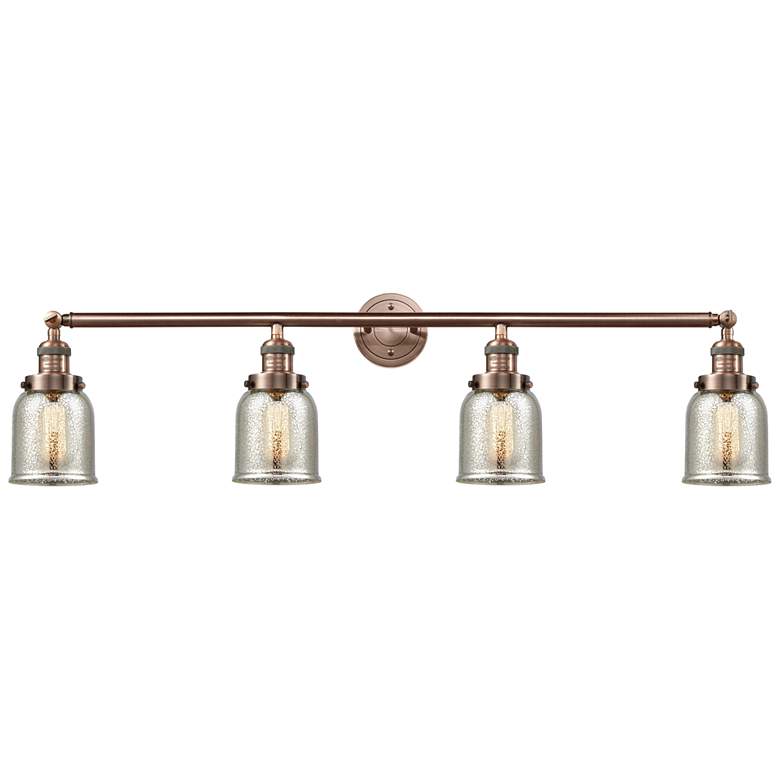 Image 1 Bell 4 Light 43" Bath Light - Antique Copper - Silver Plated Mercury S