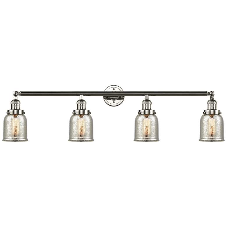 Image 1 Bell 4 Light 43 inch Bath Light - Polished Nickel - Silver Plated Mercury 