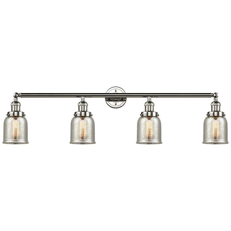 Image 1 Bell 4 Light 43" LED Bath Light - Polished Nickel - Silver Mercury Sha