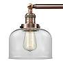 Bell 4 Light 44" LED Bath Light - Antique Copper - Clear Shade