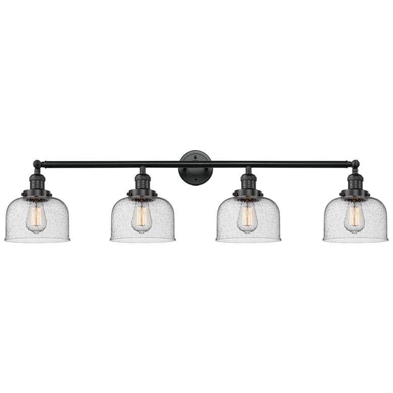 Image 1 Bell 4 Light 44" LED Bath Light - Matte Black - Seedy Shade