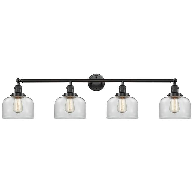 Image 1 Bell 4 Light 44" LED Bath Light - Oil Rubbed Bronze - Clear Shade