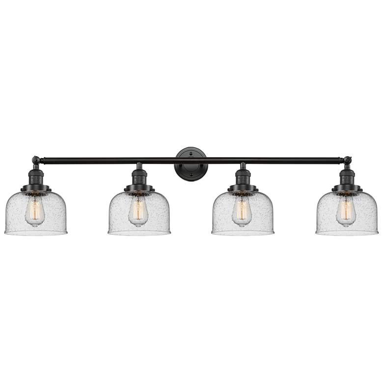 Image 1 Bell 4 Light 44 inch LED Bath Light - Oil Rubbed Bronze - Seedy Shade