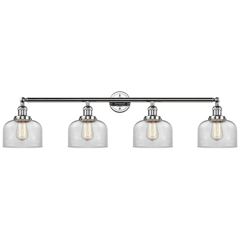 Image 1 Bell 4 Light 44" LED Bath Light - Polished Chrome - Clear Shade