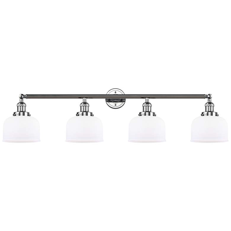 Image 1 Bell 4 Light 44" LED Bath Light - Polished Chrome - Matte White Shade