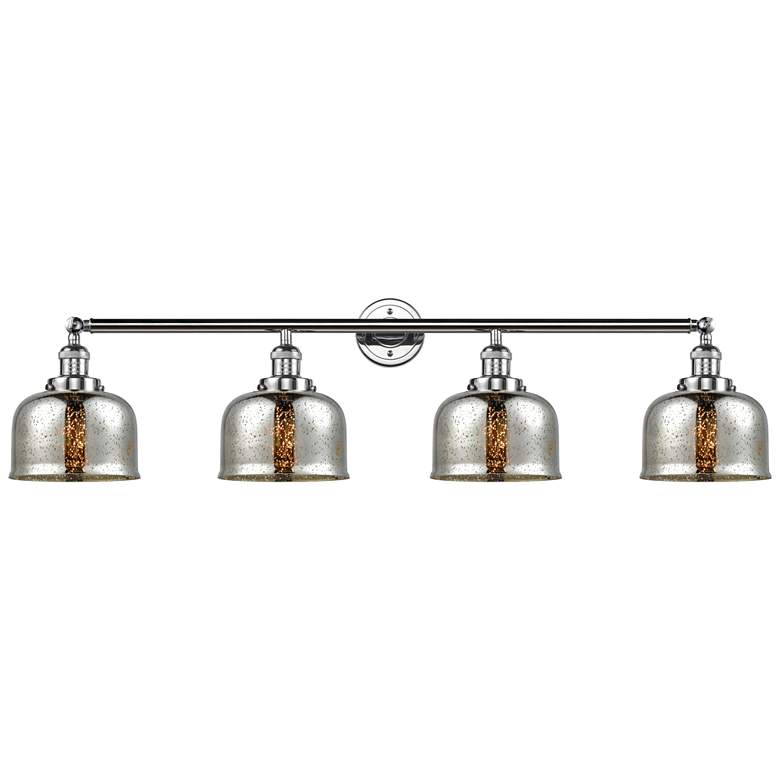 Image 1 Bell 4 Light 45" LED Bath Light - Polished Chrome - Silver Mercury Sha