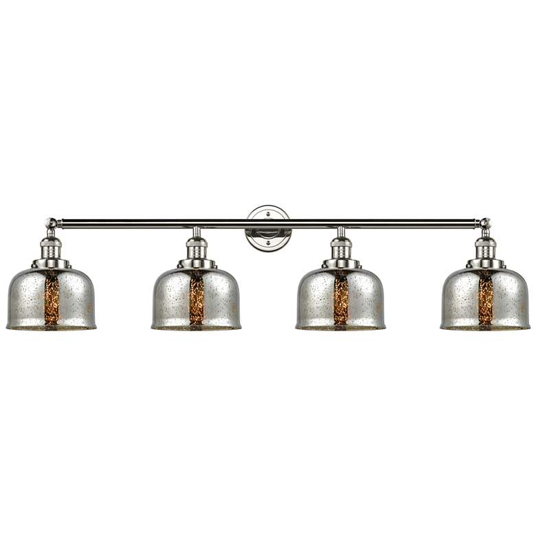 Image 1 Bell 4 Light 45 inch LED Bath Light - Polished Nickel - Silver Mercury Sha