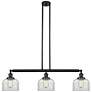 1_Bell 40 1/2"W Bronze 3-Light Island Pendant w/ Clear Glass