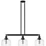 5_Bell 40 1/2"W Bronze 3-Light Island Pendant w/ Clear Glass more views