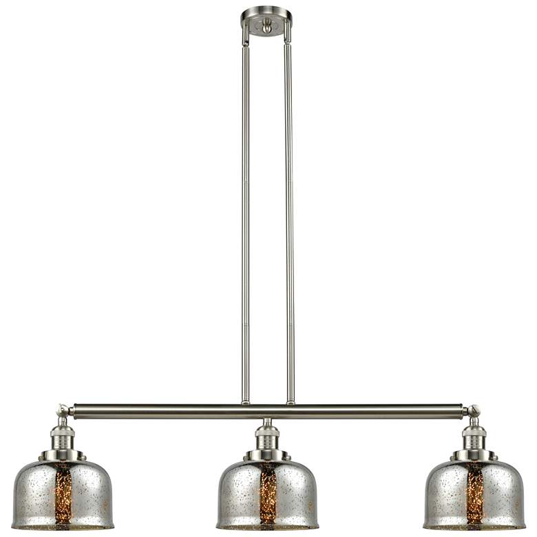Image 1 Bell 41" 3-Light Brushed Satin Nickel Stemmed Island Light w/ Mercury
