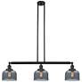 Bell 41" 3-Light Oil Rubbed Bronze Stemmed Island Light w/ Smoke Shade