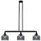 Bell 41" 3-Light Oil Rubbed Bronze Stemmed Island Light w/ Smoke Shade