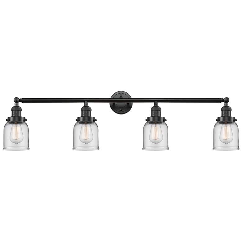 Image 1 Bell 42" Wide 4 Light Oil Rubbed Bronze Bath Vanity Light w/ Clear Sha